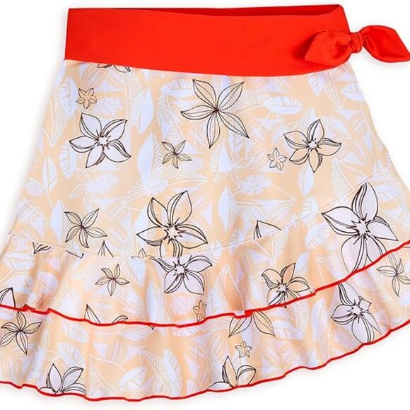 Disney Store Girls Moana Deluxe Two-Piece Swim Set (L) - Picture 4 of 6